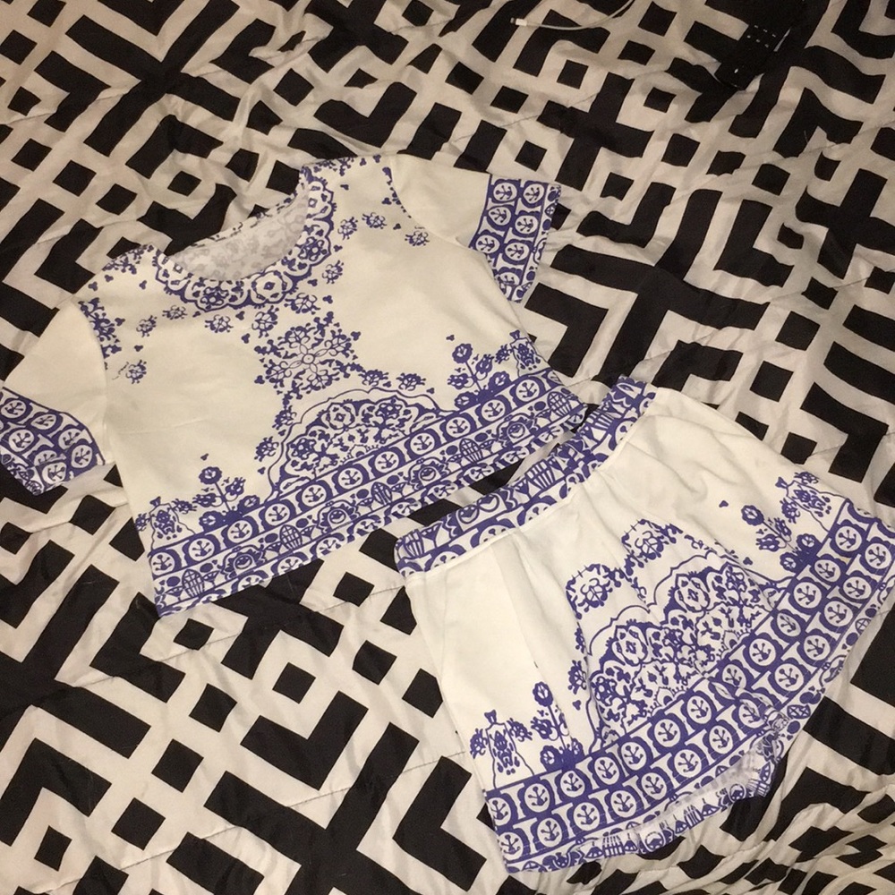 Crop Top and Shorts Set